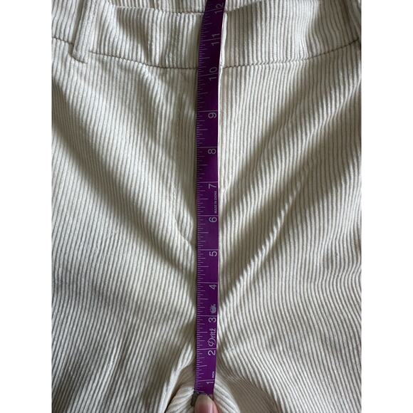 J. Crew Off White Wide Leg Corduroy Pants, Size I OT (12 Tall) Measured - Picture 7 of 8